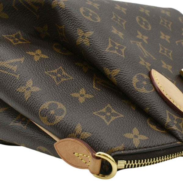 LOUIS VUITTON Rivoli PM Monogram Canvas Satchel Bag Brown