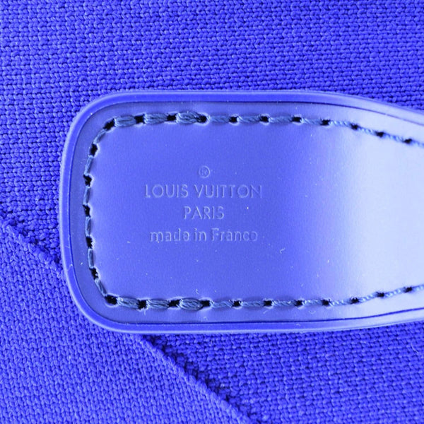 Louis Vuitton Horizon 55 4R Soft Thermoform Knit Rolling Luggage Travel Bag Blue