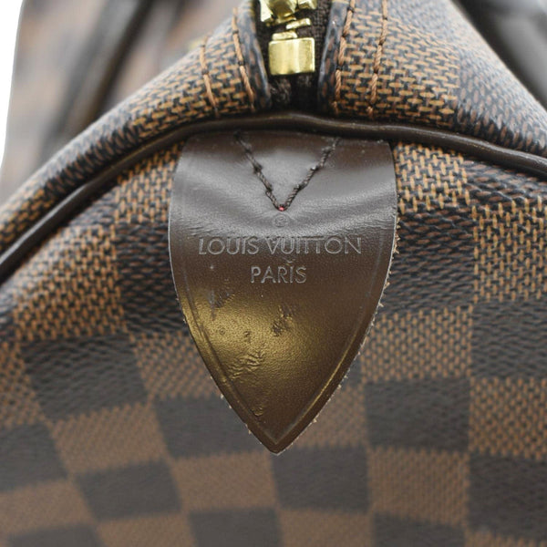 LOUIS VUITTON Speedy 30 Damier Ebene Satchel Bag Brown