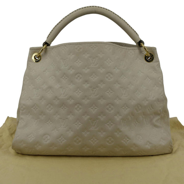 LOUIS VUITTON Artsy MM Empreinte Leather Shoulder Bag Cream