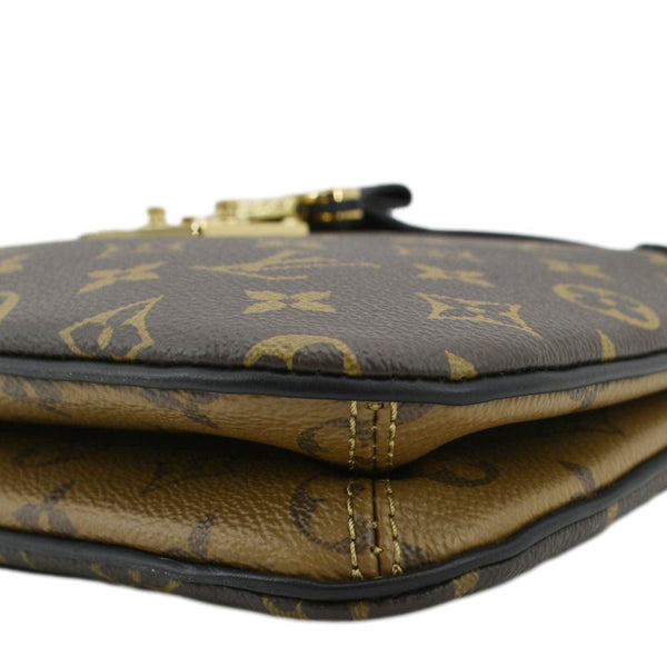 LOUIS VUITTON Twinny Monogram Canvas Shoulder Bag Brown