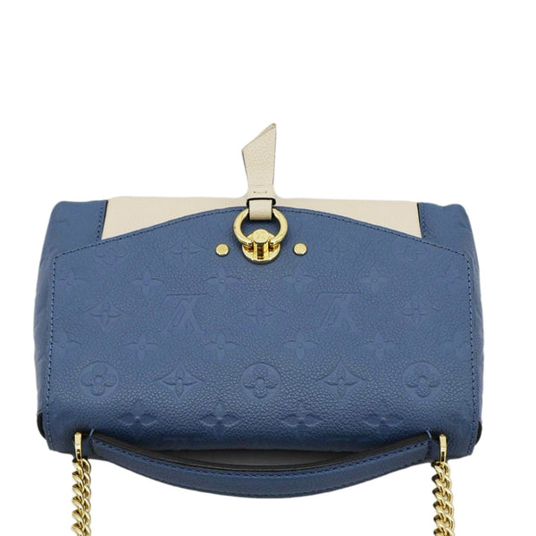 LOUIS VUITTON Blanche BB Monogram Empreinte Leather Shoulder Bag Blue upper look