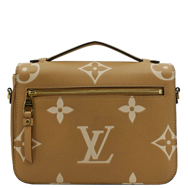 LOUIS VUITTON Metis Pochette Bicolor Monogram Empreinte Leather Crossbody back zipper look