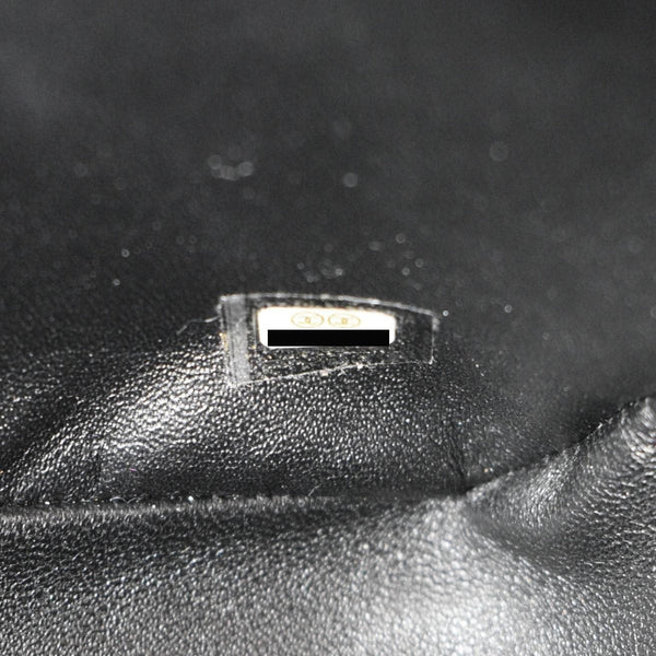 CHANEL Classic Maxi Single Flap Caviar Leather Shoulder Bag Black