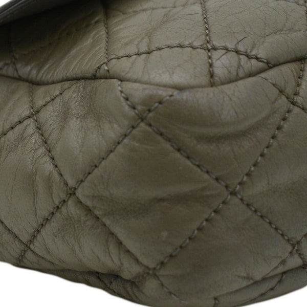 CHANEL In The Mix Flap Quilted Leather Shoulder Bag Grey