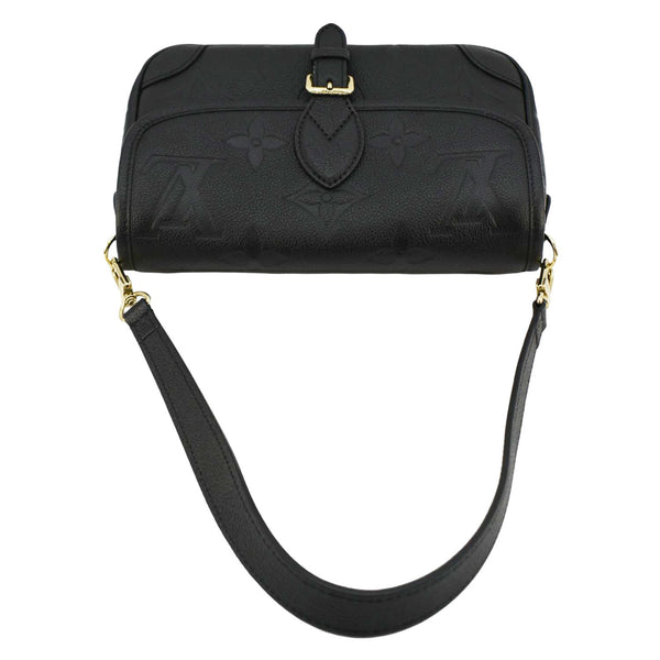 LOUIS VUITTON Diane Empreinte Leather Shoulder Bag Black