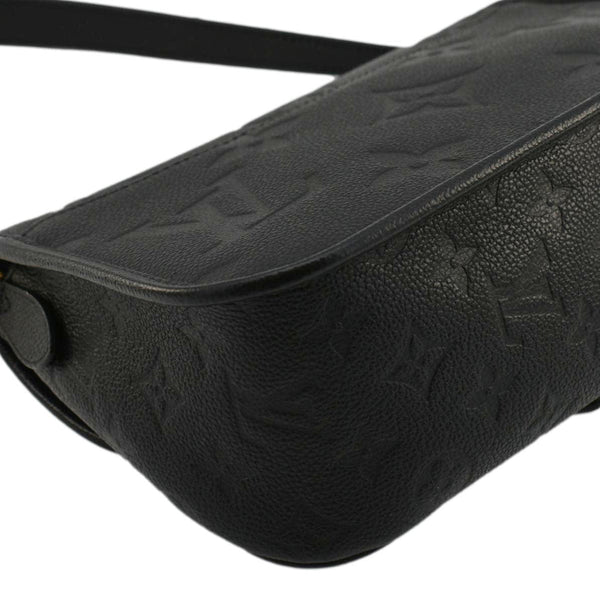LOUIS VUITTON Diane Empreinte Leather Shoulder Bag Black