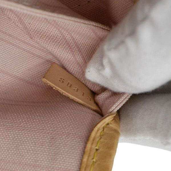 LOUIS VUITTON Neverfull MM Damier Azur Shoulder Bag Rose Ballerine