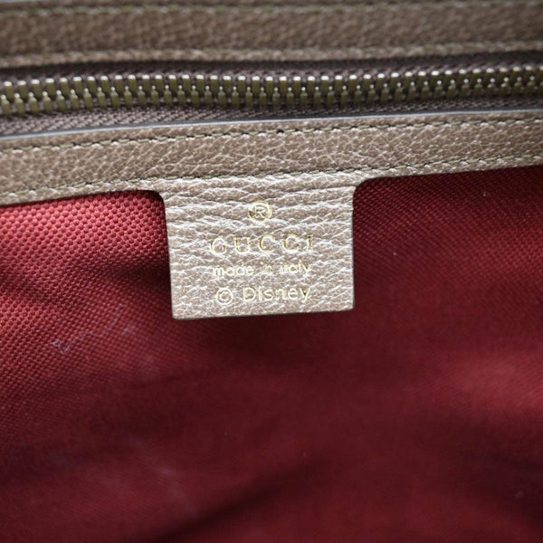 GUCCI Disney x Donald Duck GG Supreme Canvas Duffle Travel Bag Beige 648085