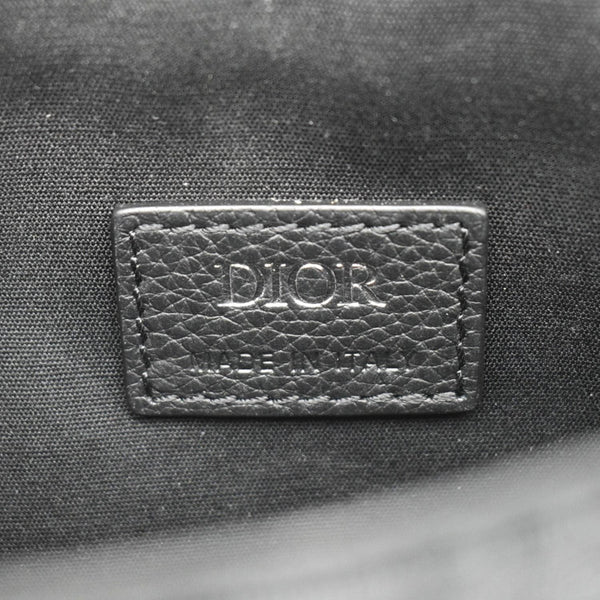 CHRISTIAN DIOR Saddle Oblique Jacquard Crossbody Bag Black