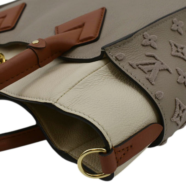 LOUIS VUITTON On My Side MM Leather Shoulder Bag Cream