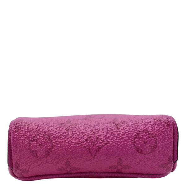 LOUIS VUITTON Outdoor Slingbag Monogram Taigarama Leather Crossbody Bag Fuchsia