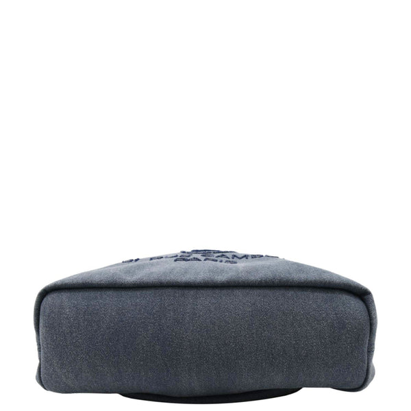 CHANEL Deauville Large Denim Backpack Blue