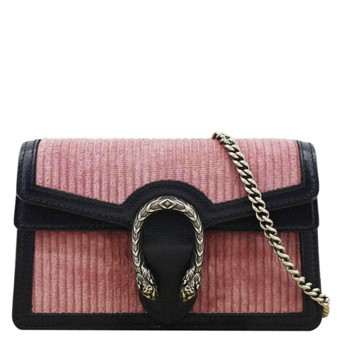 GUCCI Dionysus Mini Corduroy Crossbody Bag Pink 476432