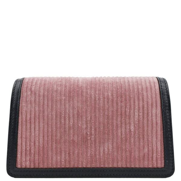 GUCCI Dionysus Mini Corduroy Crossbody Bag Pink back look