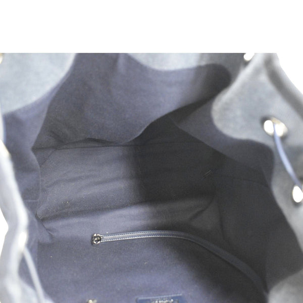 CHANEL Deauville Large Denim Backpack Blue