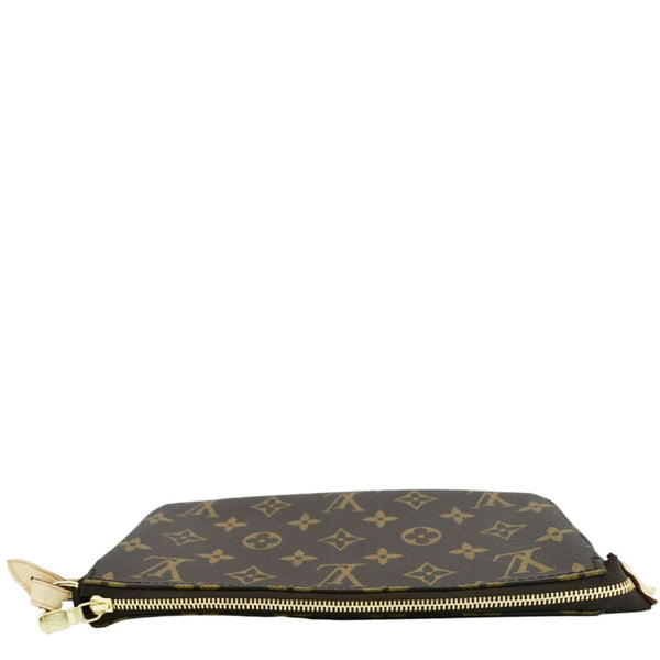 LOUIS VUITTON Pochette Monogram Canvas Pouch Brown