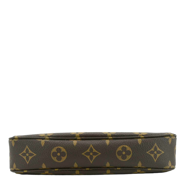 LOUIS VUITTON Pochette Monogram Canvas Pouch Brown