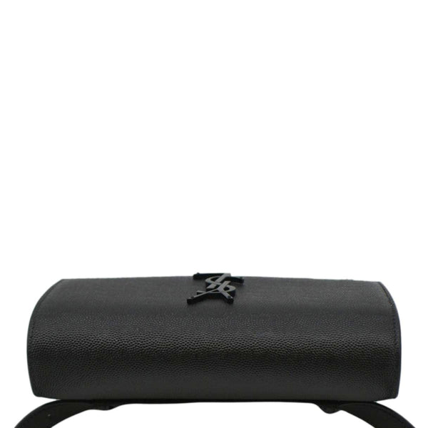 YVES SAINT LAURENT Kate Monogram Grain De Poudre Belt Bag Black