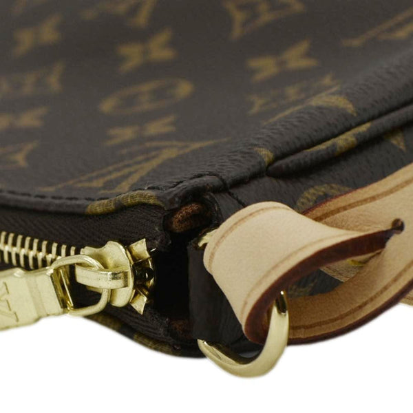 LOUIS VUITTON Pochette Monogram Canvas Pouch Brown