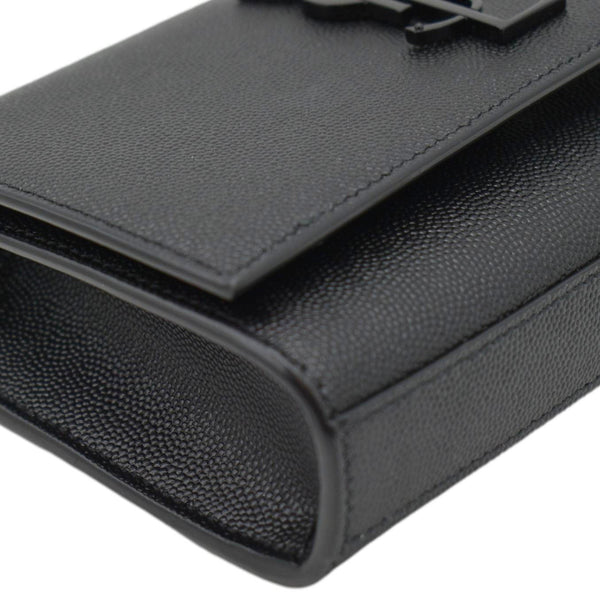 YVES SAINT LAURENT Kate Monogram Grain De Poudre Belt Bag Black