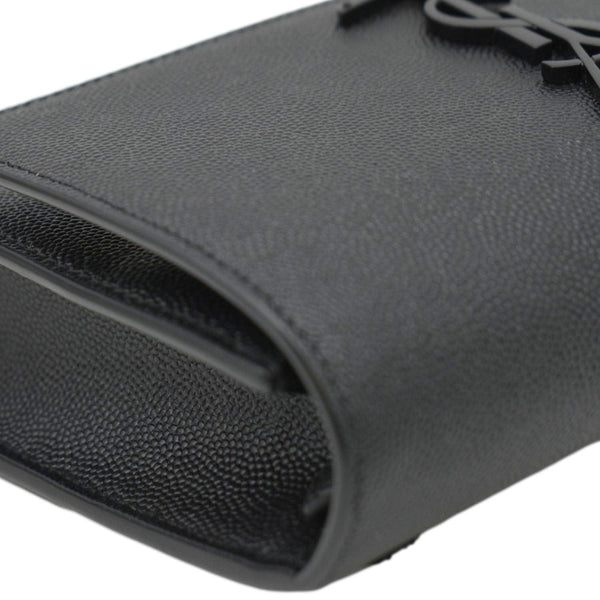 YVES SAINT LAURENT Kate Monogram Grain De Poudre Belt Bag Black