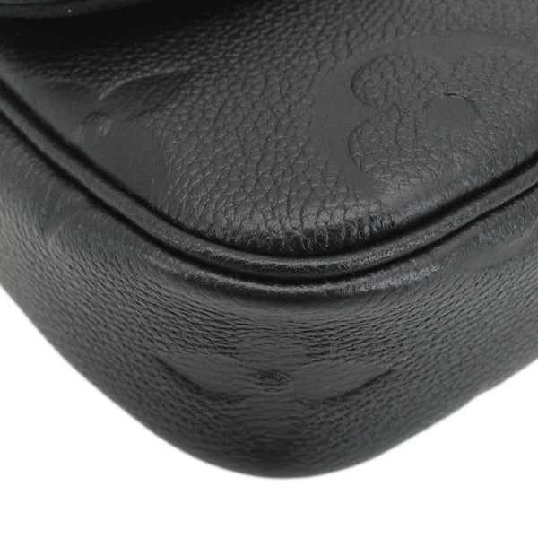 LOUIS VUITTON Ivy Empreinte Leather Wallet On Chain Shoulder Bag Black