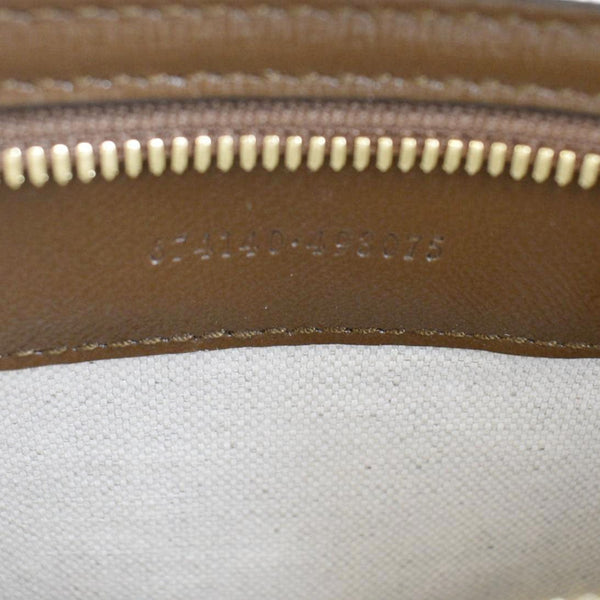 GUCCI Interlocking GG Supreme Canvas Briefcase Shoulder Bag Brown 674140