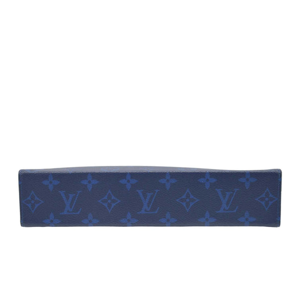 LOUIS VUITTON Voyage MM Taigarama Pochette Bag Blue