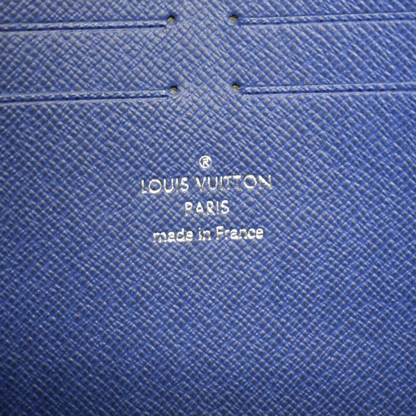 LOUIS VUITTON Voyage MM Taigarama Pochette Bag Blue