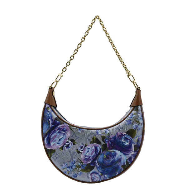 LOUIS VUITTON LV Garden Loop PM Metallic Monogram Satchel Bag Light Blue