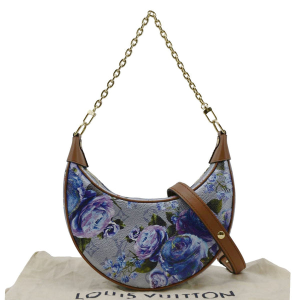 LOUIS VUITTON LV Garden Loop PM Metallic Monogram Satchel Bag Light Blue