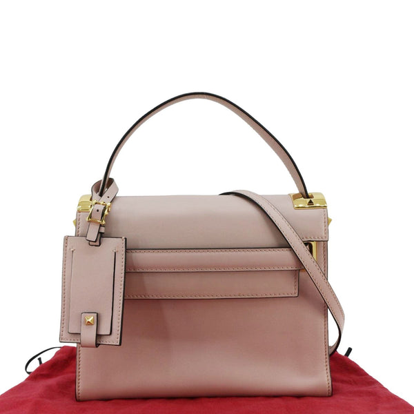 VALENTINO My Rockstud Frame Small Vitello Leather Shoulder Bag Light Pink