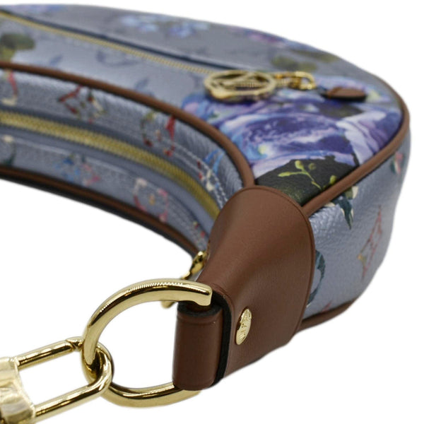 LOUIS VUITTON LV Garden Loop PM Metallic Monogram Satchel Bag Light Blue