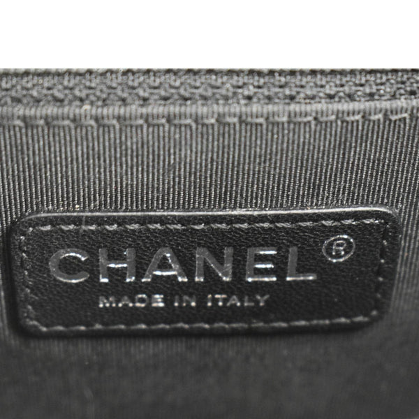 CHANEL Grosgrain Ballerine Flap Leather Crossbody Bag with logo