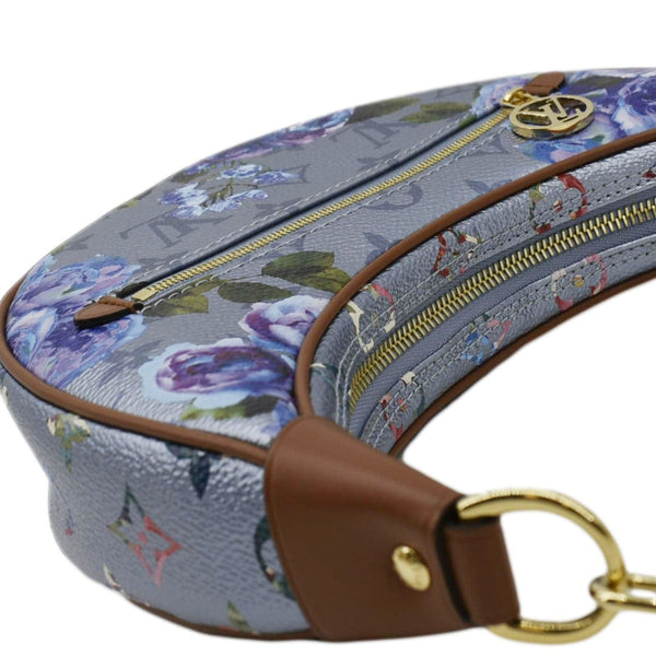 LOUIS VUITTON LV Garden Loop PM Metallic Monogram Satchel Bag Light Blue