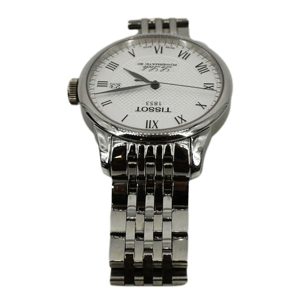 TISSOT Le Locle Powermatic 80 Date SS Watch Silver Dial 39MM