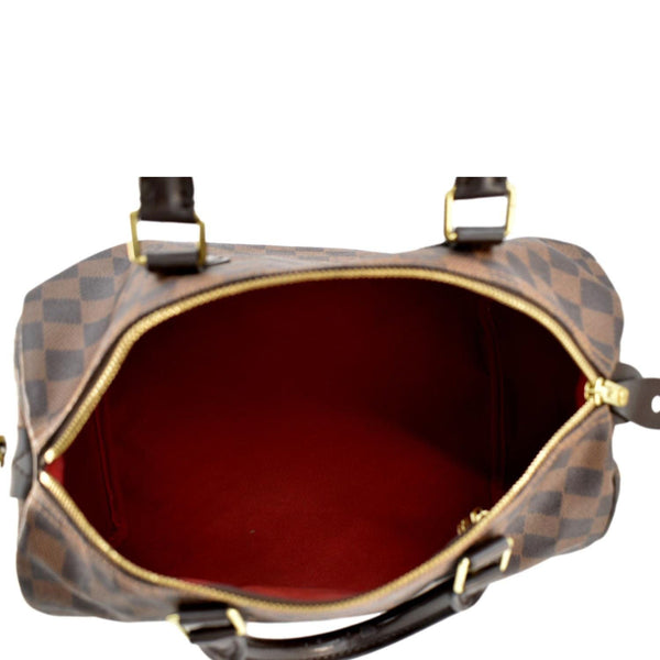 LOUIS VUITTON Speedy 30 Damier Ebene Satchel Bag Brown