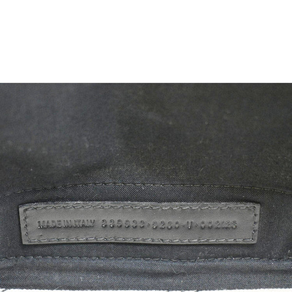 BALENCIAGA Logo S Navy Cabas Canvas Hobo Bag White