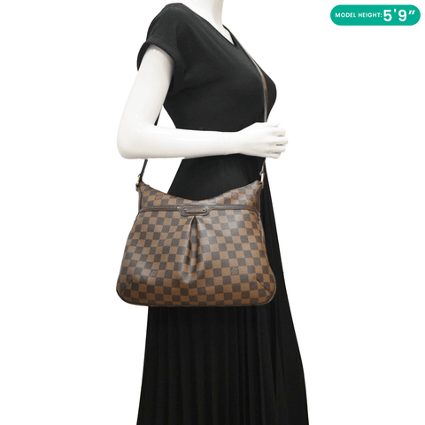 LOUIS VUITTON Bloomsbury PM Damier Ebene Crossbody Bag Brown