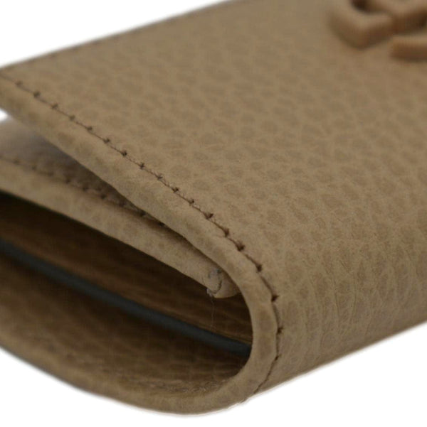 GUCCI Marmont Leather Key Case Light Brown 456118