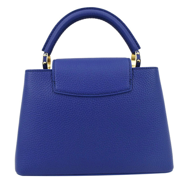 LOUIS VUITTON Capucines Taurillon Leather Shoulder Bag Blue