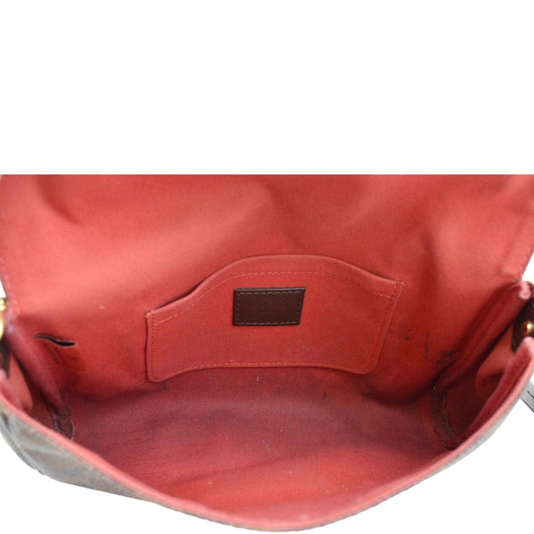 LOUIS VUITTON Favorite MM Damier Ebene Crossbody Bag Brown