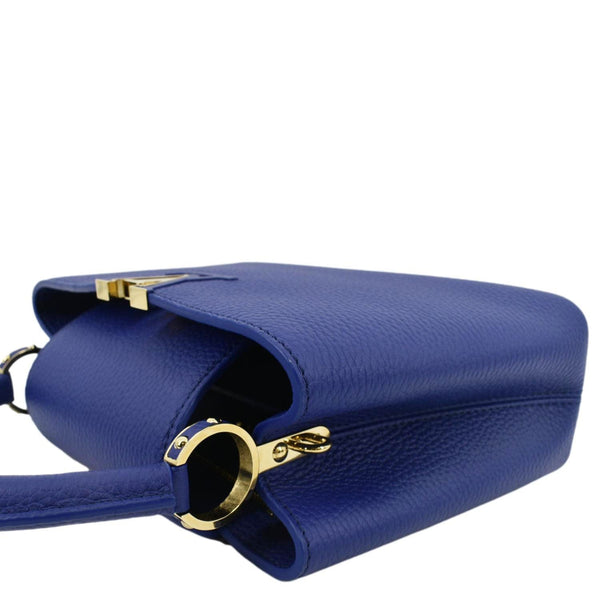 LOUIS VUITTON Capucines Taurillon Leather Shoulder Bag Blue
