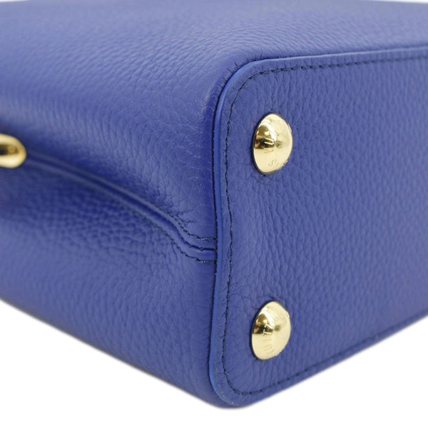 LOUIS VUITTON Capucines Taurillon Leather Shoulder Bag Blue