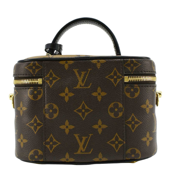 LOUIS VUITTON Vanity PM Monogram Reverse Canvas Crossbody Bag Brown