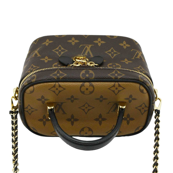 LOUIS VUITTON Vanity PM Monogram Reverse Canvas Crossbody Bag Brown
