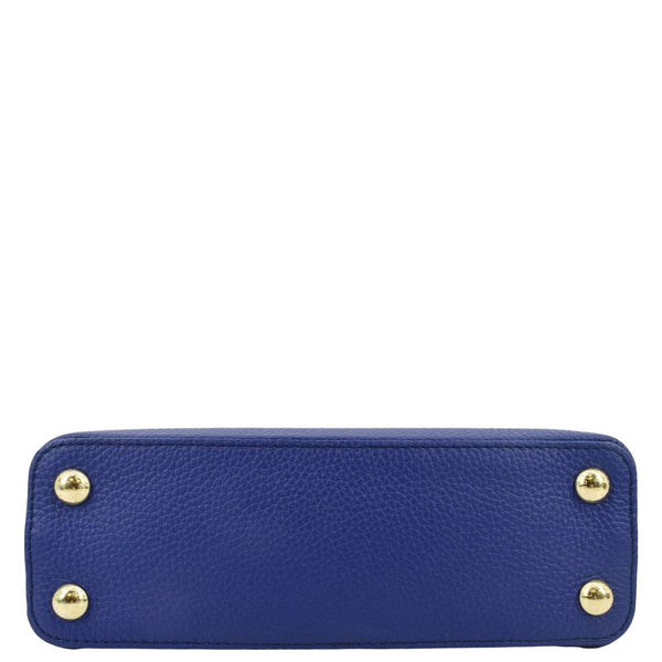 LOUIS VUITTON Capucines Taurillon Leather Shoulder Bag Blue