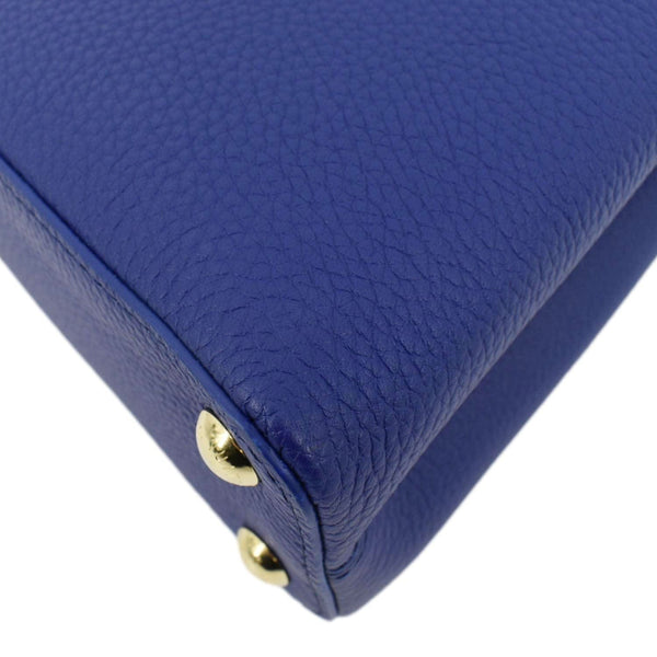 LOUIS VUITTON Capucines Taurillon Leather Shoulder Bag Blue