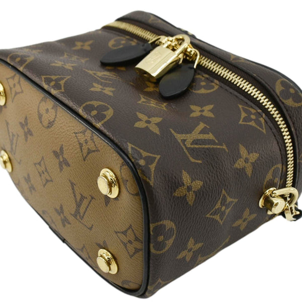 LOUIS VUITTON Vanity PM Monogram Reverse Canvas Crossbody Bag Brown